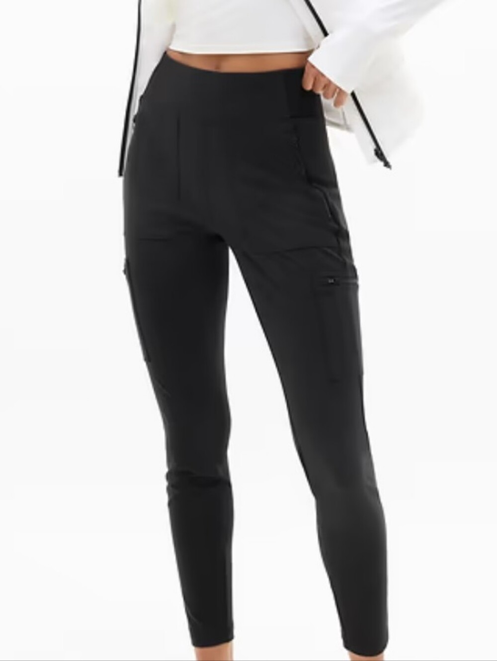 Athleta Black High-Rise Cargo Skinny Pants